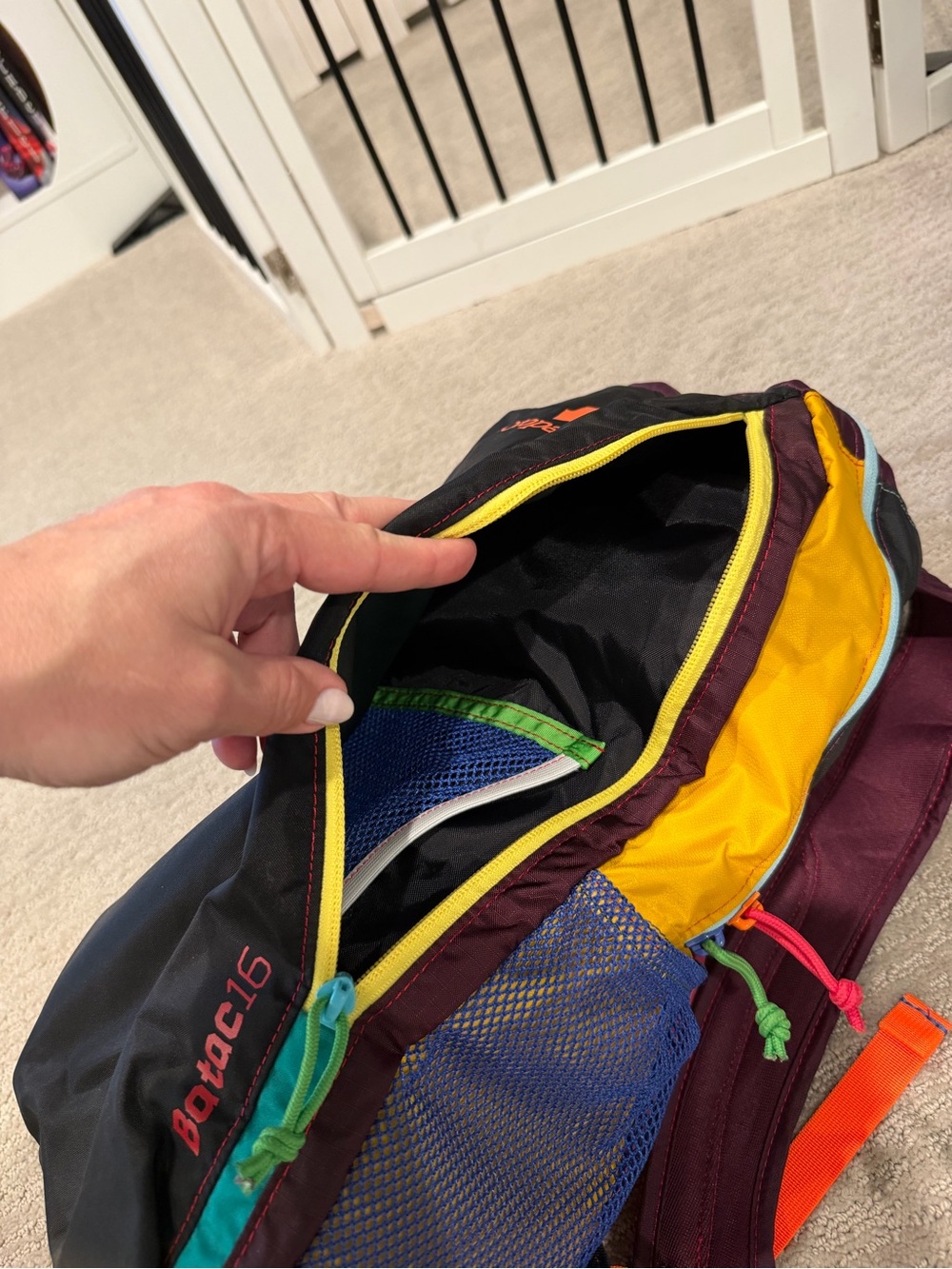 Cotopaxi Batac16 liter Black Multi-Color Backpack - Picture 5 of 9